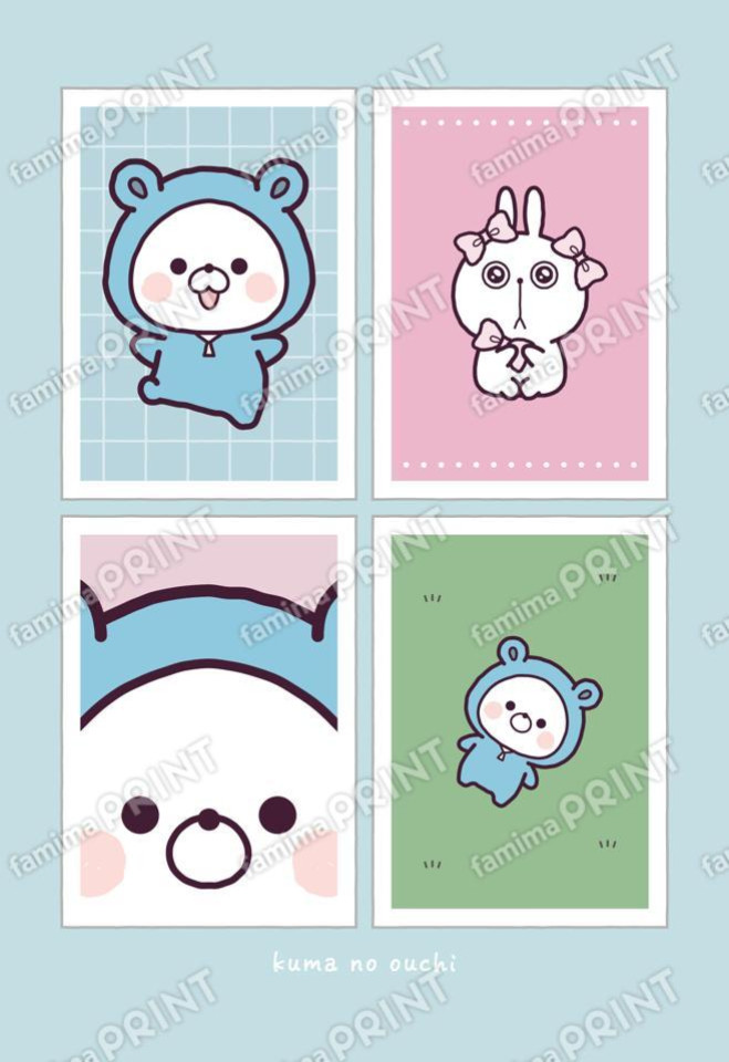 kuma no ouchi ｜くまぽこと仲間たち２　カード風