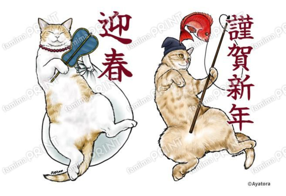 Ayatora リアル猫シール&ブロマイド01