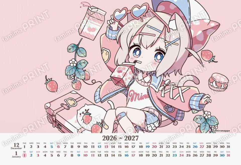 しろなっぱ 2026年4月はじまりカレンダー ブロマイド05