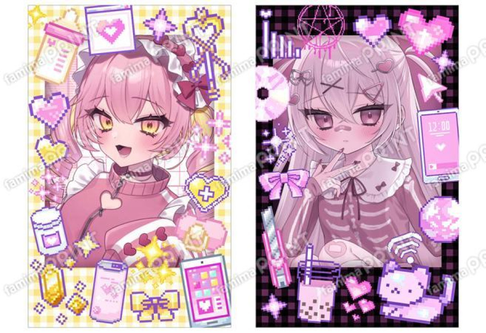 かわいい信仰チェキ風ブロマイド&シール4